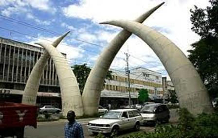 the tusks of mombasa city in kenya