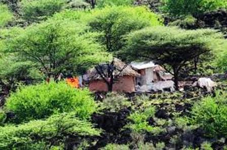 Traditional Houses of the Jemps in Kenya