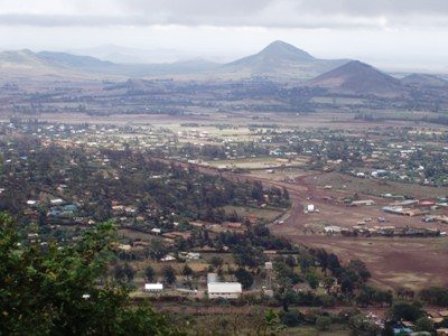 Masabit town near Marsabit National Park in Northern Kenya