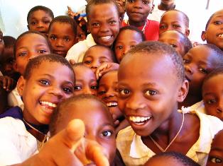 children on safari in kenya