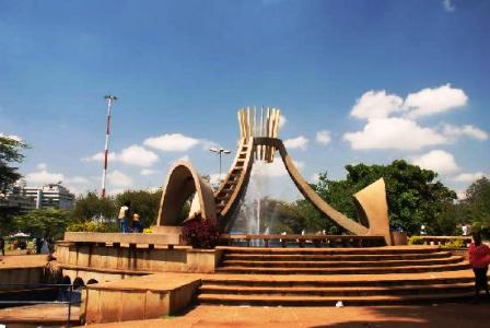 commemorative monument was constructed in 1973 upon the spot where Uhuru