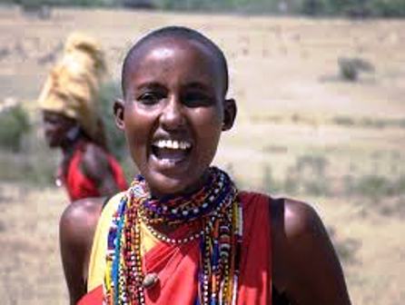 The beautiful masai woman