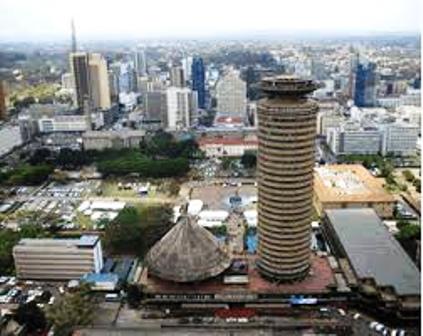 the skyscrappers of nairobi where kibera is found