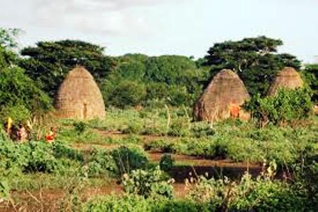 The houses of the rendile people in northern kenya