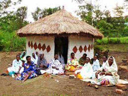 The traditional houses of the bahororo in uganda