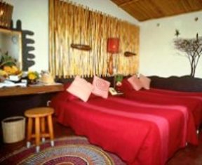 Twin beds of  Amboseli Serena Lodge in amboseli national park