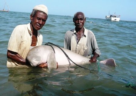 Fisher men in Kiunga Game Reserve