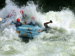 white water rafting at the River Nile