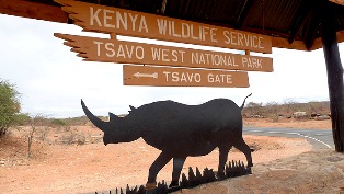 Tsavo National Park entrance photo